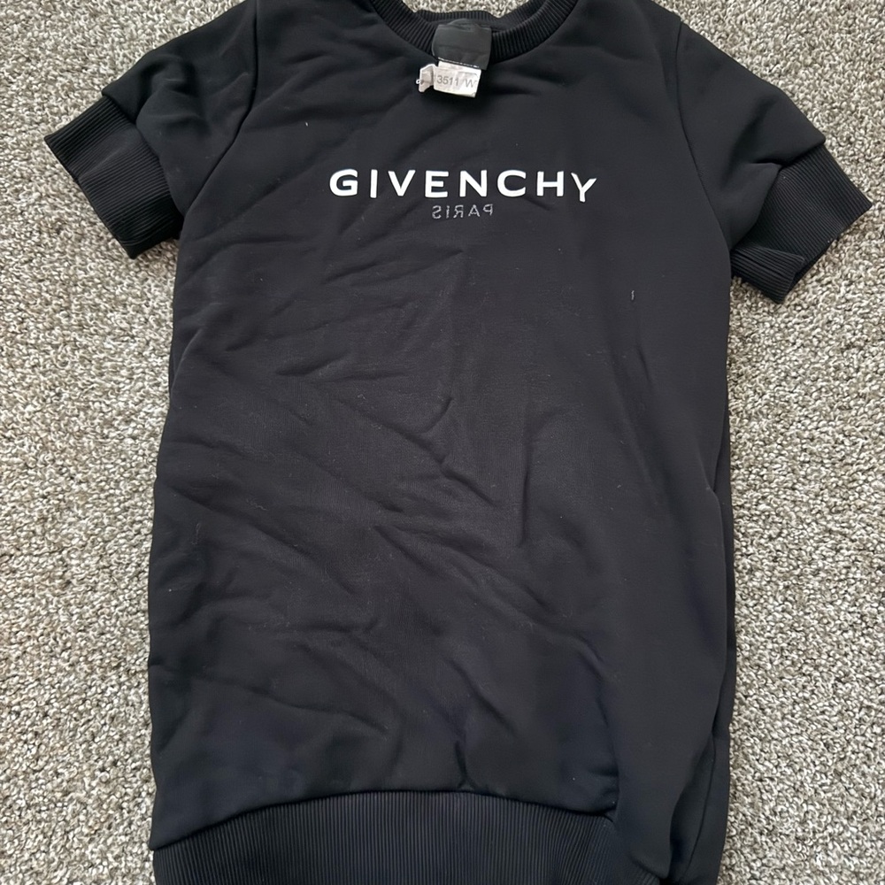 Givenchy Black Logo Tee Dress